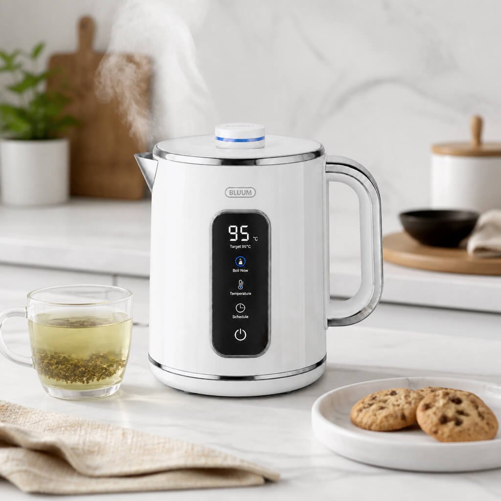 Smart Kettle Gloss White Lifestyle